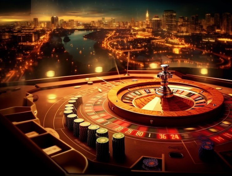 Live casino table with multiple camera angles